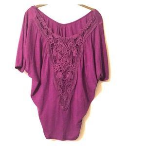 EUC Express lace back top